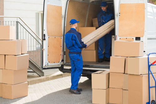 Furniture pick-up service collecting bulky household items in Brent