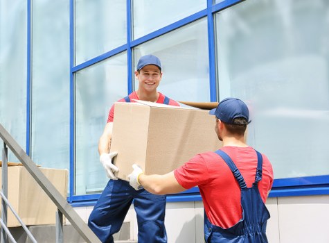 Removal team handling a short notice property move in Brent