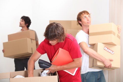 Commercial moving truck service in Brent for office items
