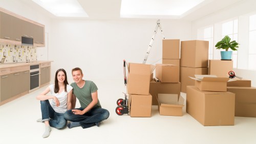Furniture and household items being loaded for a Brent move