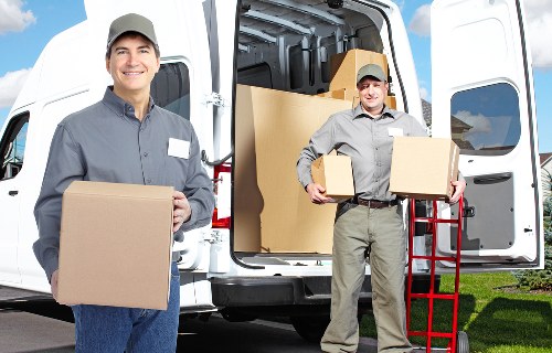 Office relocation materials prepared for commercial removals in Brent