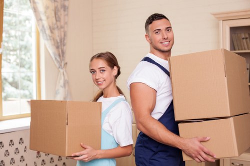 Packing and transporting office equipment in Brent