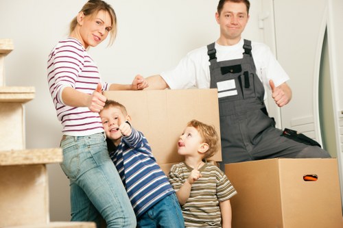 Local moving van ready for a residential collection in Brent
